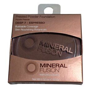 NWT Mineral Fusion Pressed Powder Foundation Deep 7 - Espresso
